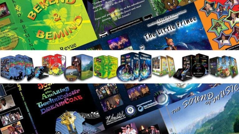 Evolution of Great White Creations: From Musicals to Zikedish A collage made with DVD covers of some of the musicals filmed by Zikedish